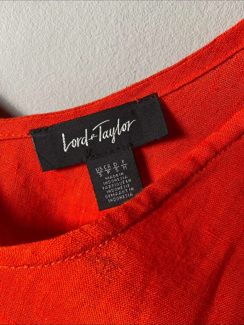 Lord & Taylor 100% Linen Ruffle Dress Small - Picture 3 of 5